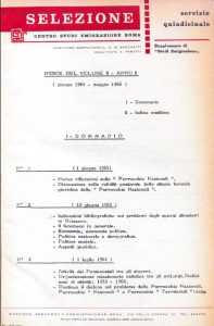 SELEZIONE CSER - ANNO II (1966) - indici annata