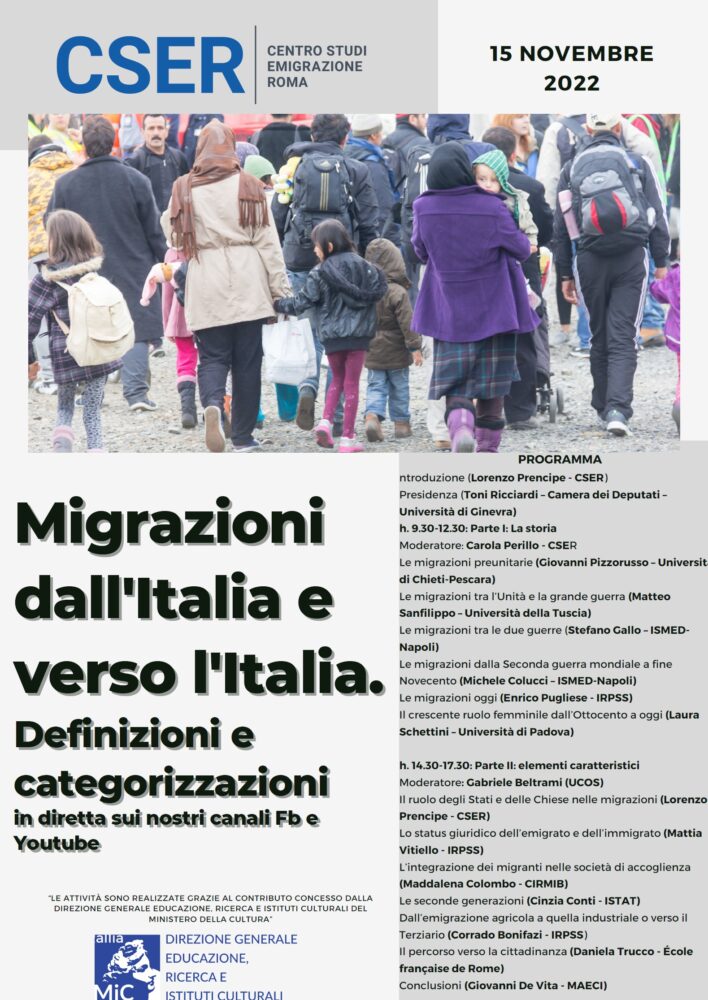 MIGRAZIONI DALL’ITALIA E VERSO L’ITALIA. DEFINIZIONI E CATEGORIZZAZIONI