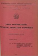 III International Catholic Migration Congress - n. 6  (22-28 sett. 1957) - Economic Aspect of Migration with respect to demographic development: significance, obstacles, prospects for the future