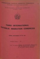 III International Catholic Migration Congress - n. 10  (22-28 sett. 1957) - Methods of immigrant integration and preparatory training