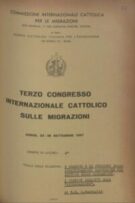 III International Catholic Migration Congress - n. 15  (22-28 sett. 1957) - I compiti e le funzioni delle organizzazioni cattoliche nel settore delle migrazioni