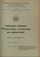 III International Catholic Migration Congress - n. 26  (22-28 sett. 1957) - La coordination internationale en matiere migratoire et sociale a l'echelon des organisations intragouvernementales