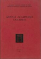 Annali accademici Canadesi - volume 7 - 1991