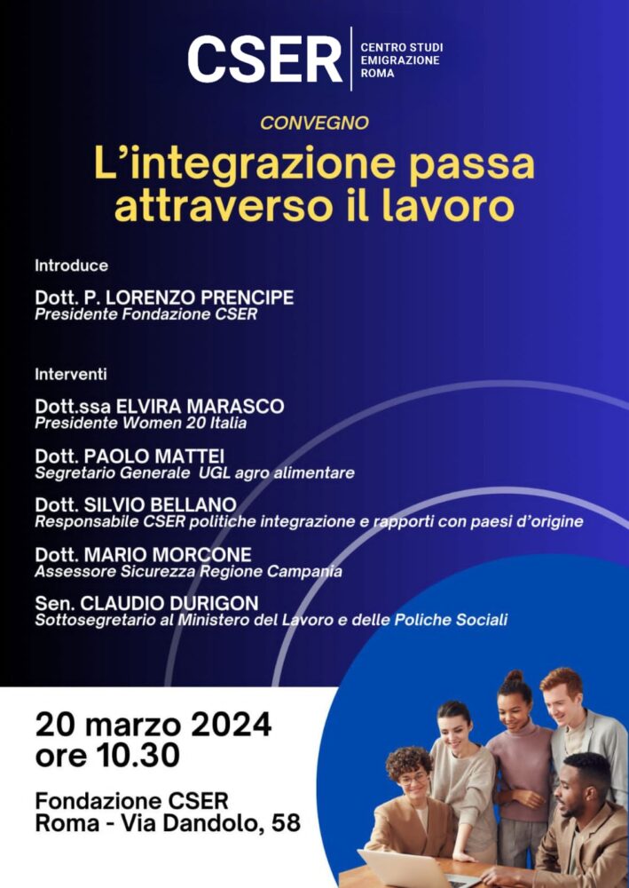 CSER presenta “L’integrazione passa attraverso il lavoro”