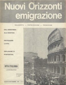 Nuovi Orizzonti Europa  - Emigrazione n. 6-agosto-settembre - 1976