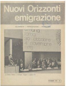 Nuovi Orizzonti Europa  - Emigrazione n. 8-dicembre - 1976