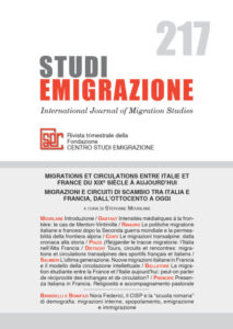 Studi Emigrazione -  gennaio 2020 - n°217