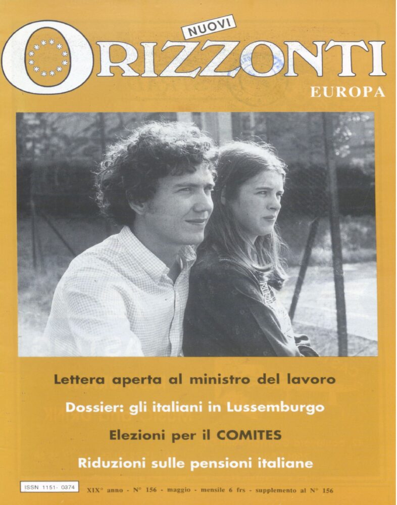 Nuovi Orizzonti Europa  - Emigrazione n. 4 - maggio- 1991