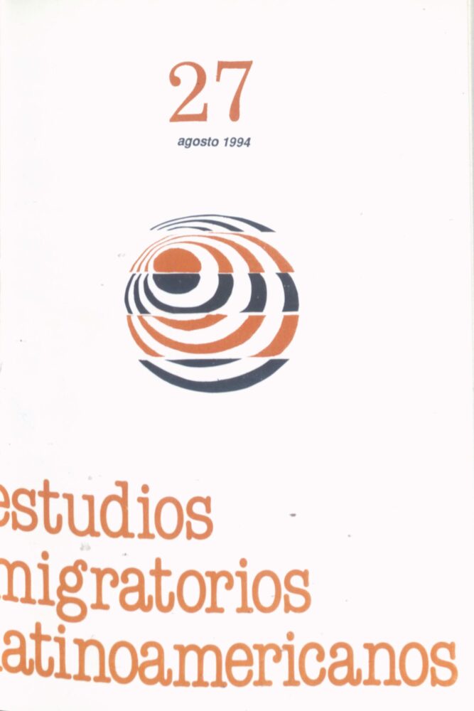 Estudios_Migratorios_Latinoamericanos - agosto - 1994 -n.27