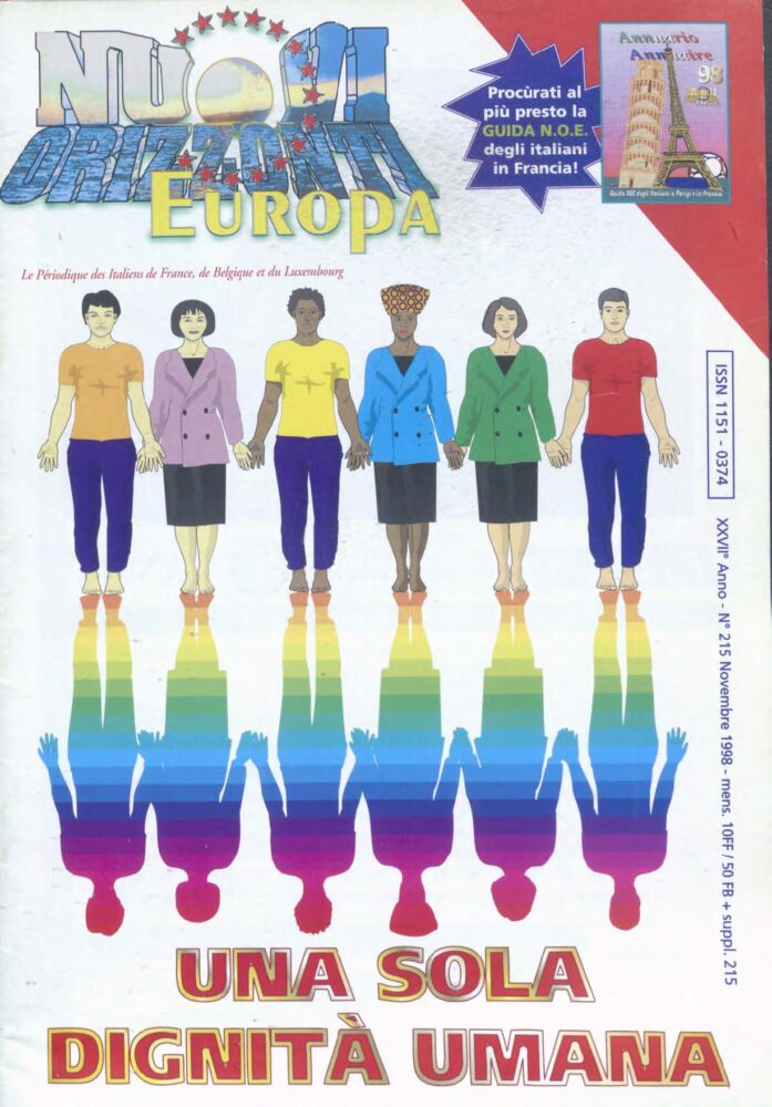 Nuovi Orizzonti Europa  - Emigrazione n. 7 - novembre- 1998