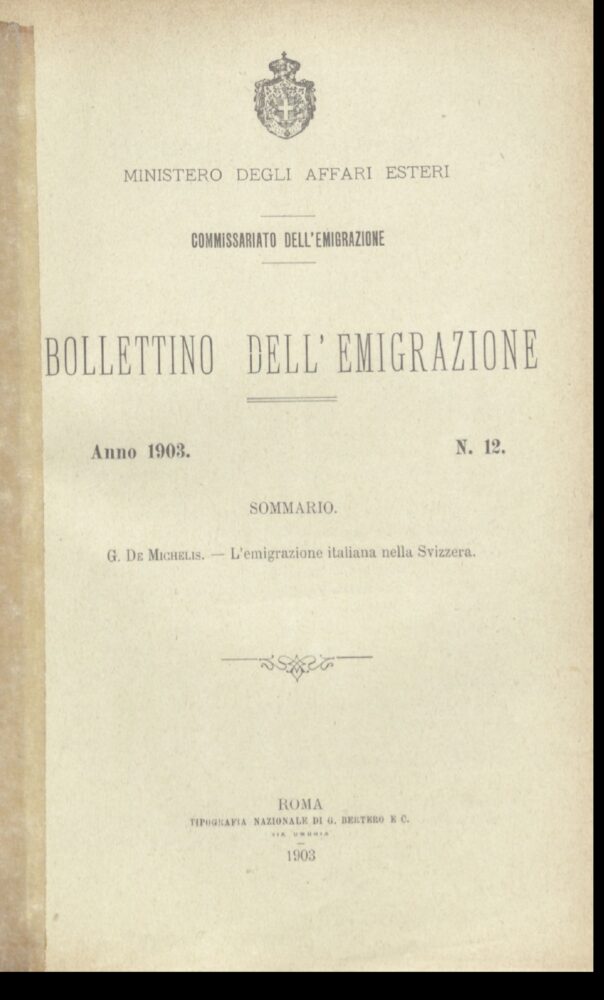 Bollettino Dell'Emigrazione 1903 - n. 12